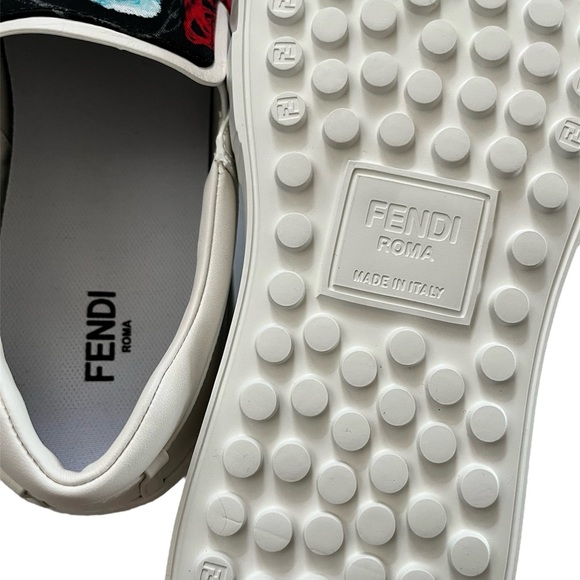 NEW Men’s Fendi x Noel Fielding Force Slip-On Sneaker size 9 UK Limited Edition - Picture 10 of 15